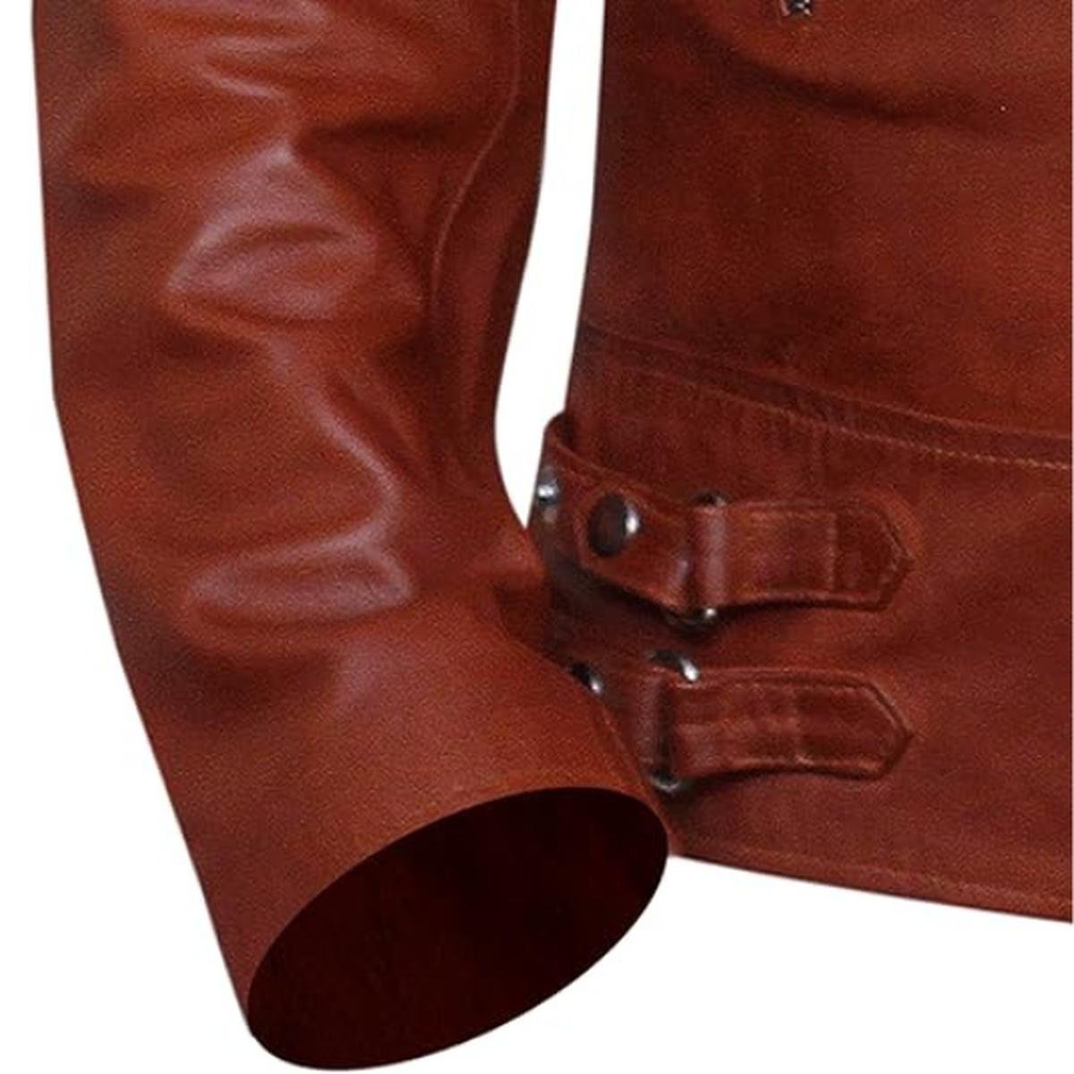 3-15.jpeg Giacca in pelle di agnello marrone da uomo