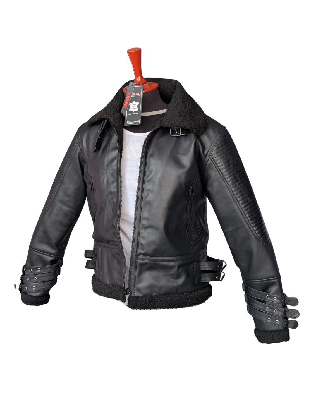 giacca in pelle di pecora nera b3 aviator giacca in pelle di pecora nera b3 aviator