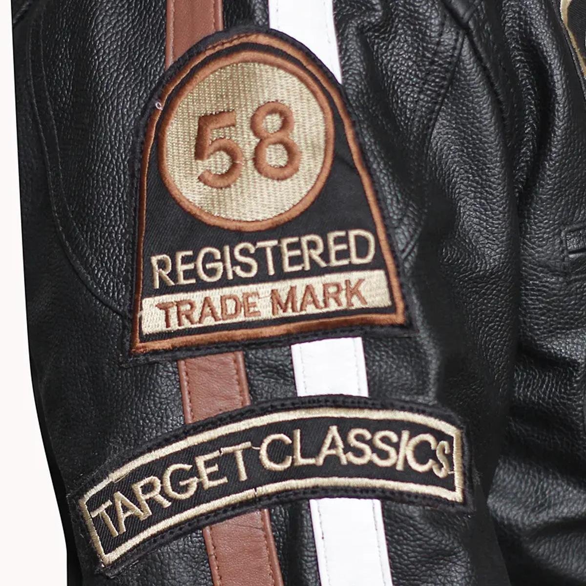 American-Classic-Leather-Jacket.jpeg Giacca in pelle di pecora nera American Classic Urban Motors da uomo