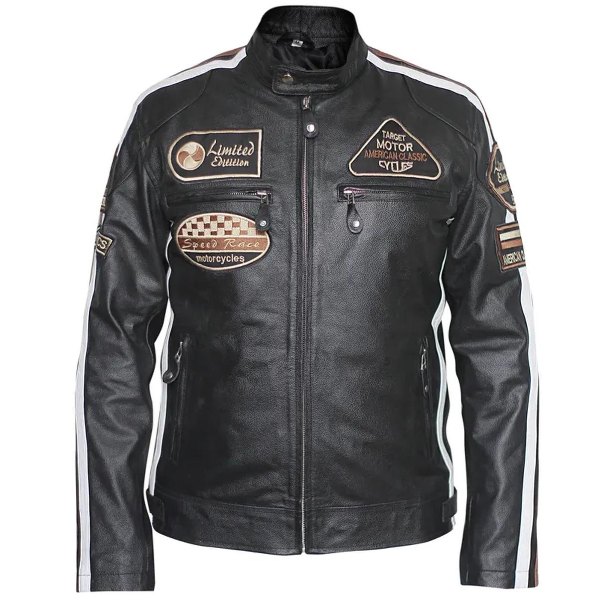 American-Classic-Urban-Motors-Black-Leather-Jacket-2.jpeg Giacca in pelle di pecora nera American Classic Urban Motors da uomo