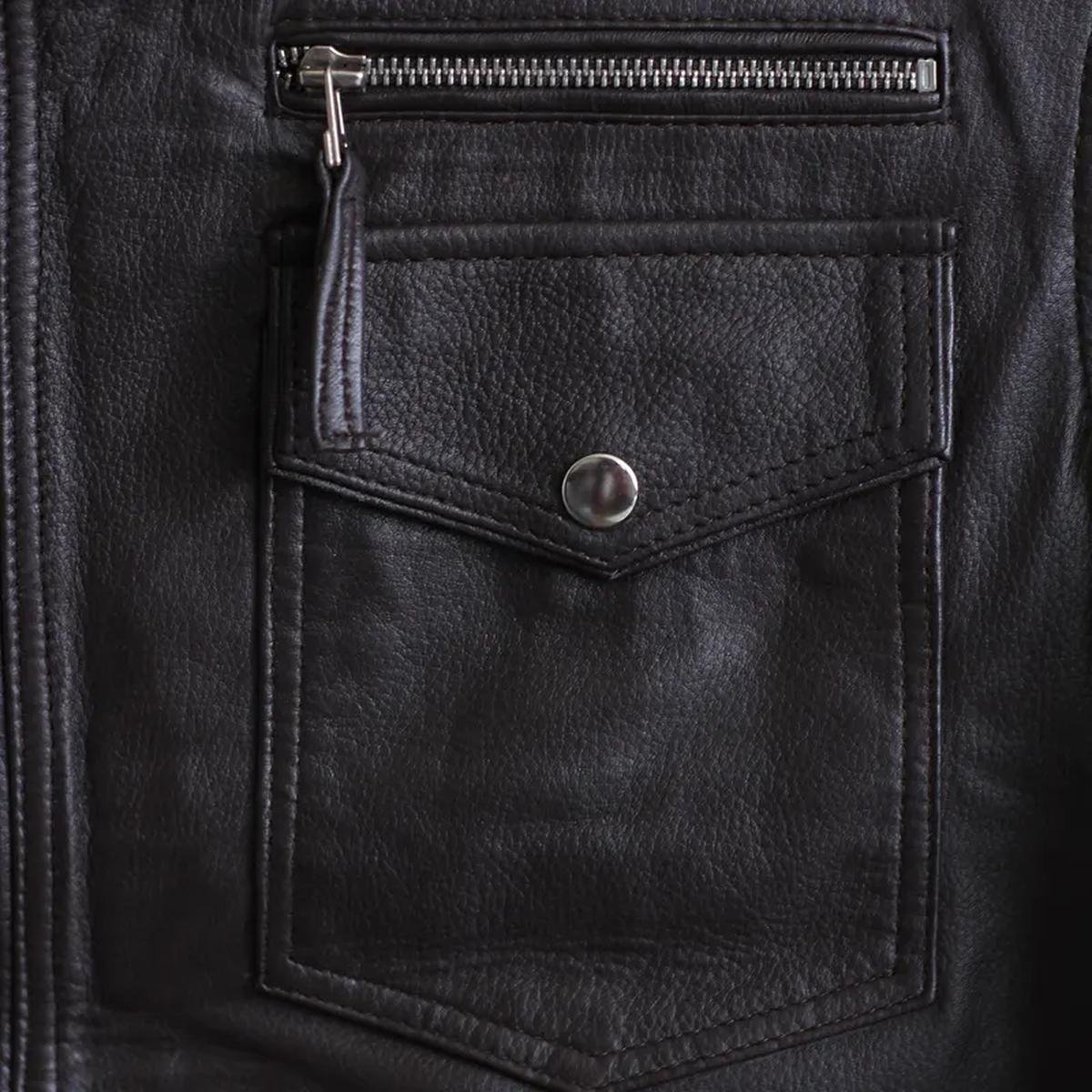 Black-Stylish-Mens-Leather-Jacket.jpeg Giacca in pelle di pecora nera da motociclista per uomo