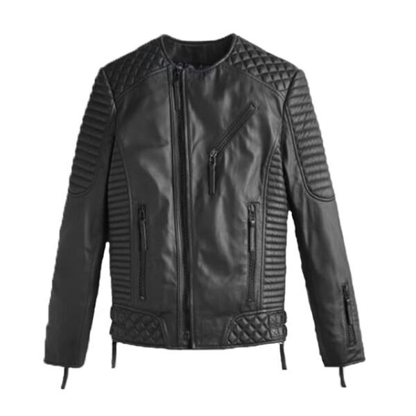 Black-Stylish-Quilted-Leather-Jacket-600x600-1.jpg Giacca in pelle trapuntata nera ed elegante