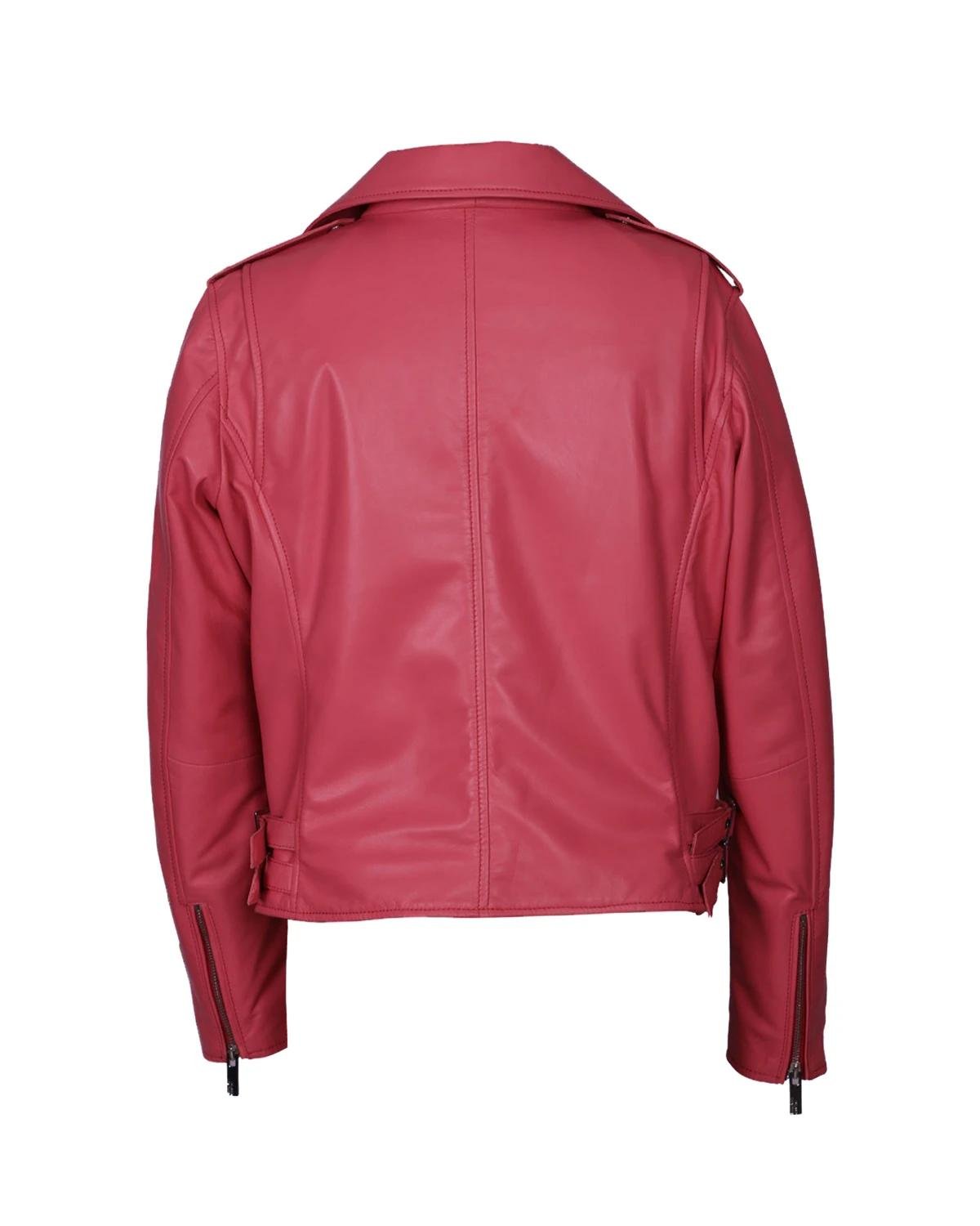 Carol_Tapered-Fit_Biker_Leather_Jacket_83.jpeg Giacca in pelle di pecora stile motociclista Carol Tapered-Fit