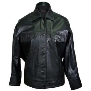 Giacca in pelle da donna classica in pelle di pecora