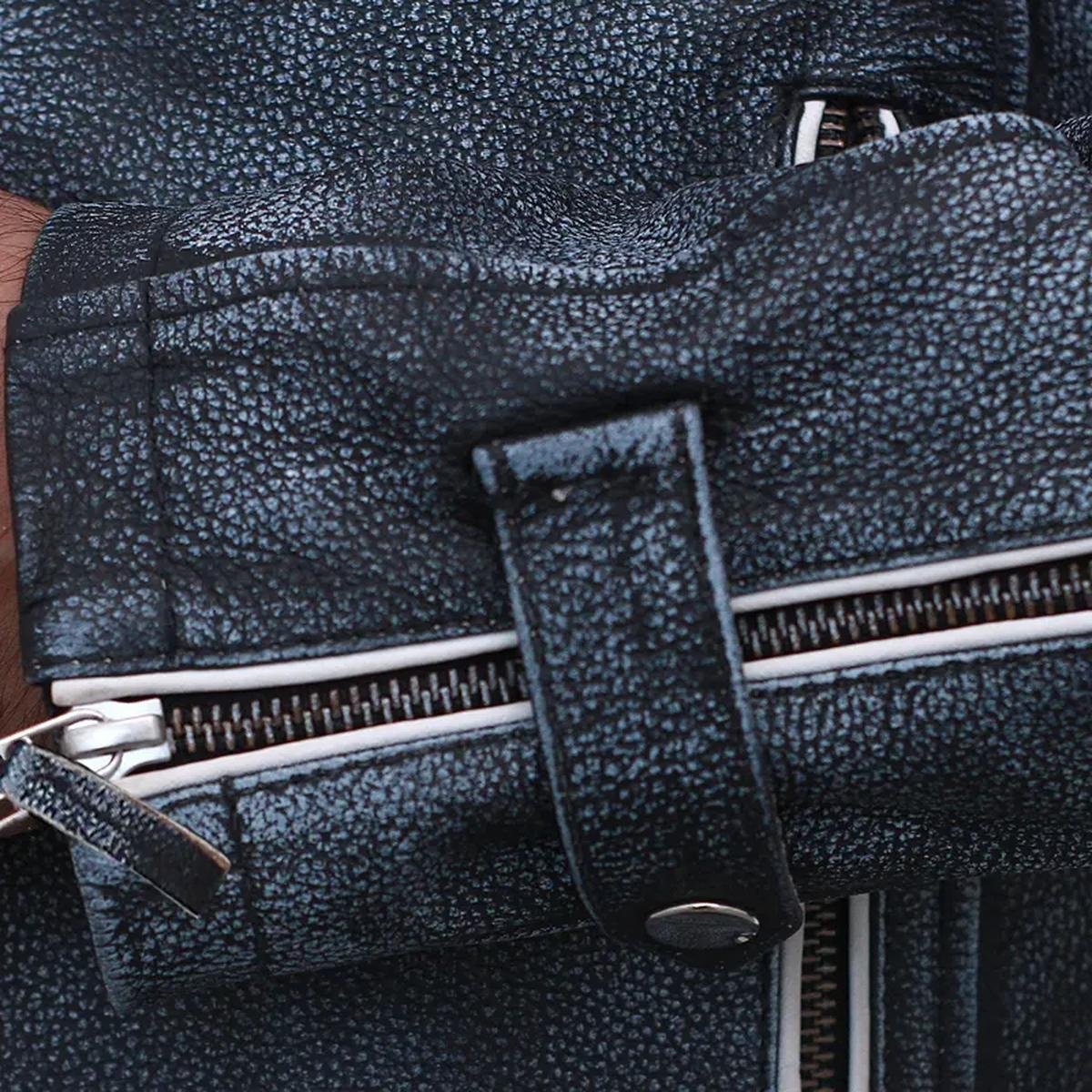 Eurovision-Song-Contest-Will-Ferrell-Motorcycle-Jacket.jpeg Giacca in pelle di pecora grigia da motociclista vintage per uomo