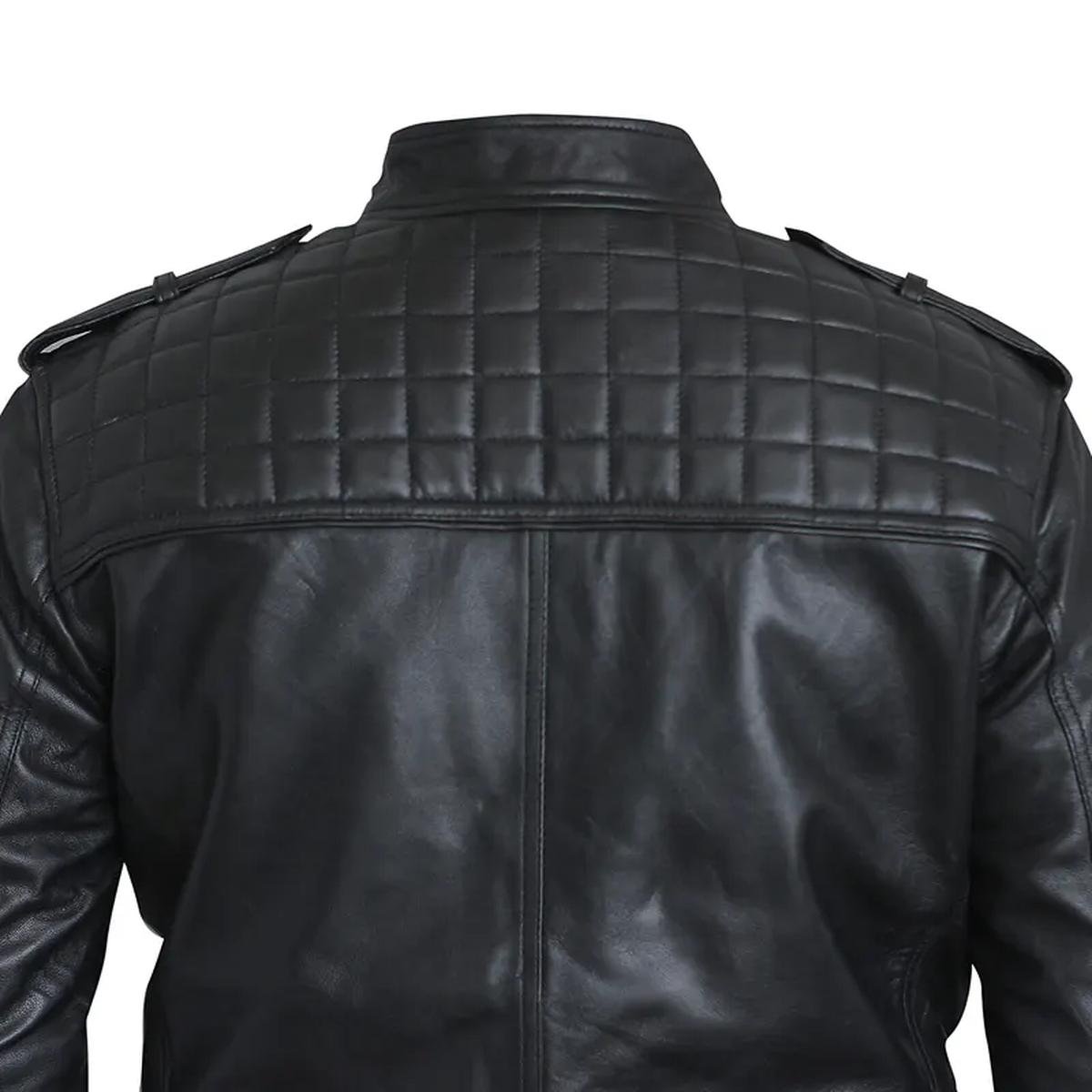 Fashions-Black-Retro-Slim-Fit-Genuine-Leather-Jacket.jpeg Giacca in pelle da motociclista vintage retrò da uomo