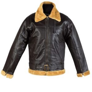 giacca in pelle da aviatore b3 della raf da uomo