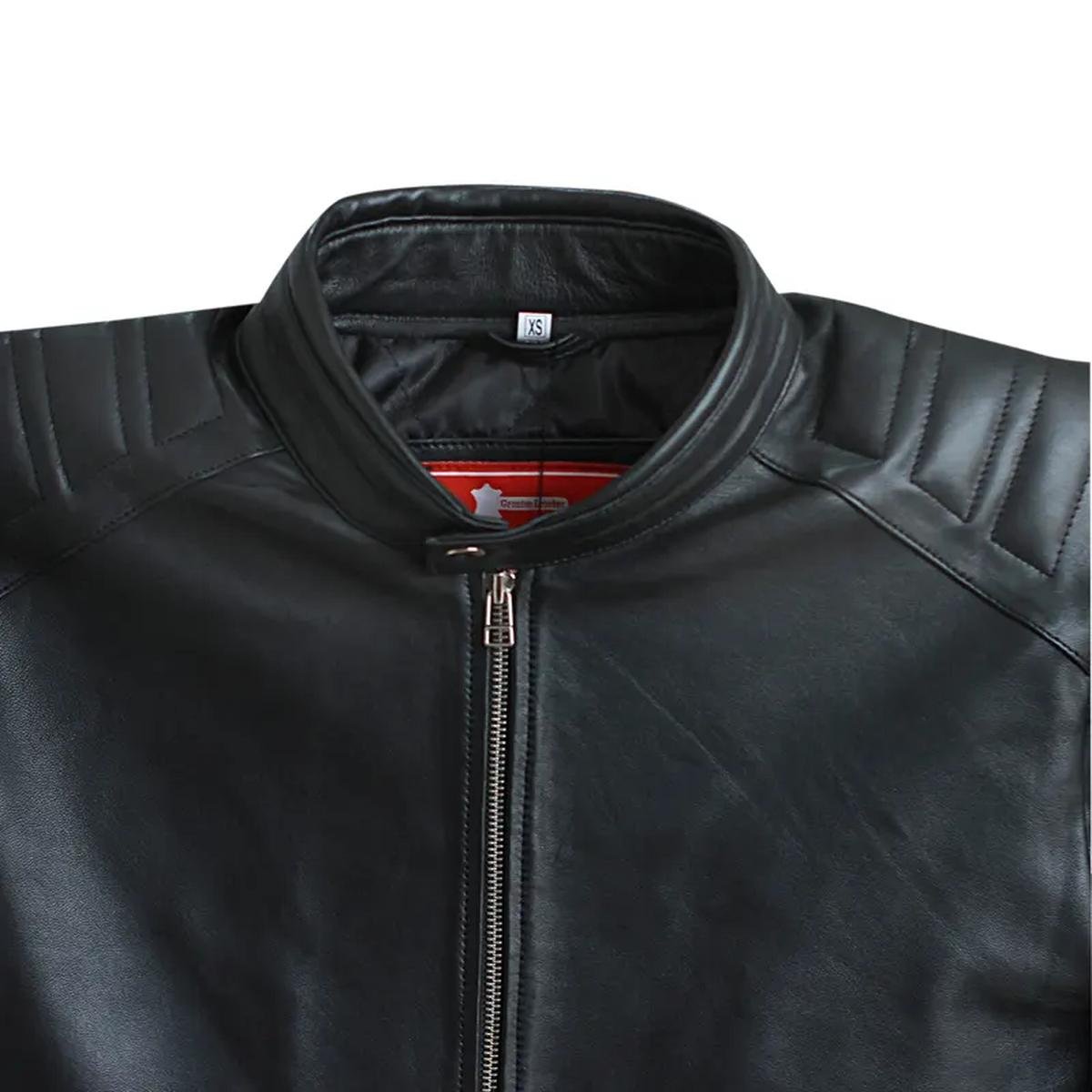 Jensen-Huang-Black-Leather-Jacket-For-Men.jpeg Giacca da motociclista classica nera da uomo in vera pelle