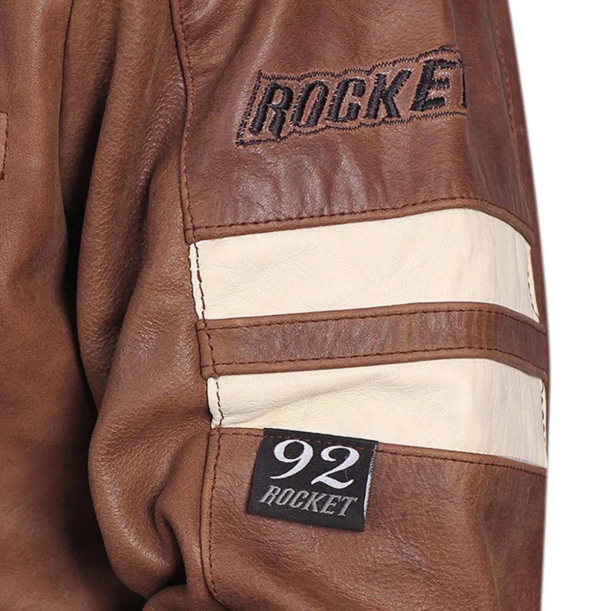 Joe-Rocket-Classic-92-Brown-Leather-Jacket.jpeg Giacca da motociclista in pelle di pecora Classic 92 da uomo, marrone