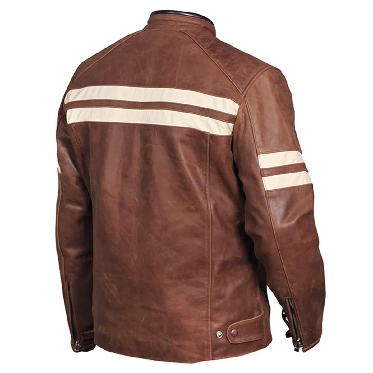 Joe-Rocket-Classic-92-Jacket.jpeg Giacca da motociclista in pelle di pecora Classic 92 da uomo, marrone