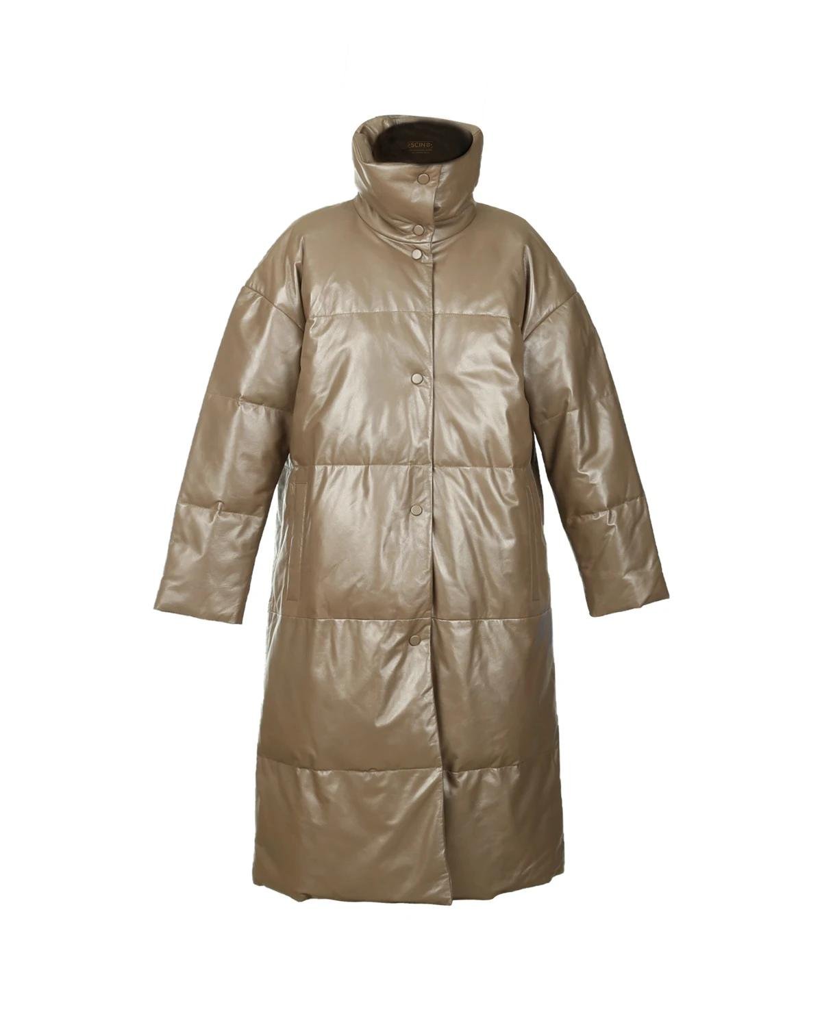 Mellisa_Leather_Puffer_Long_Coat_36.jpeg Cappotto lungo imbottito in pelle Mellisa da donna