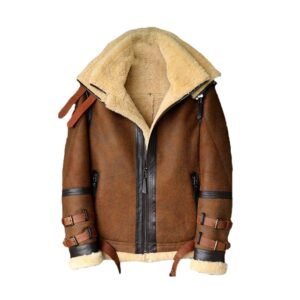 Cappotto in pelle scamosciata B3 Flight da uomo