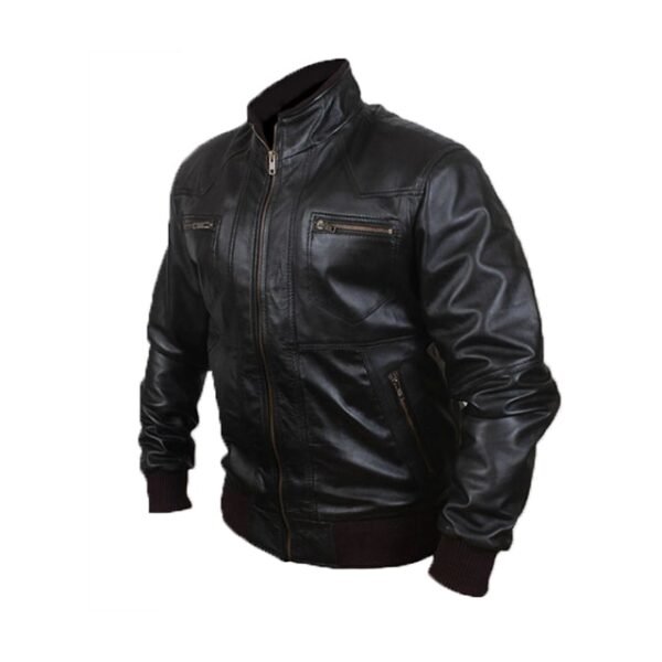 Mens-Black-Biker-Style-Bomber-Leather-Jacket-Side-1-600x600-1.jpg Giacca bomber in pelle nera da uomo in stile motociclista