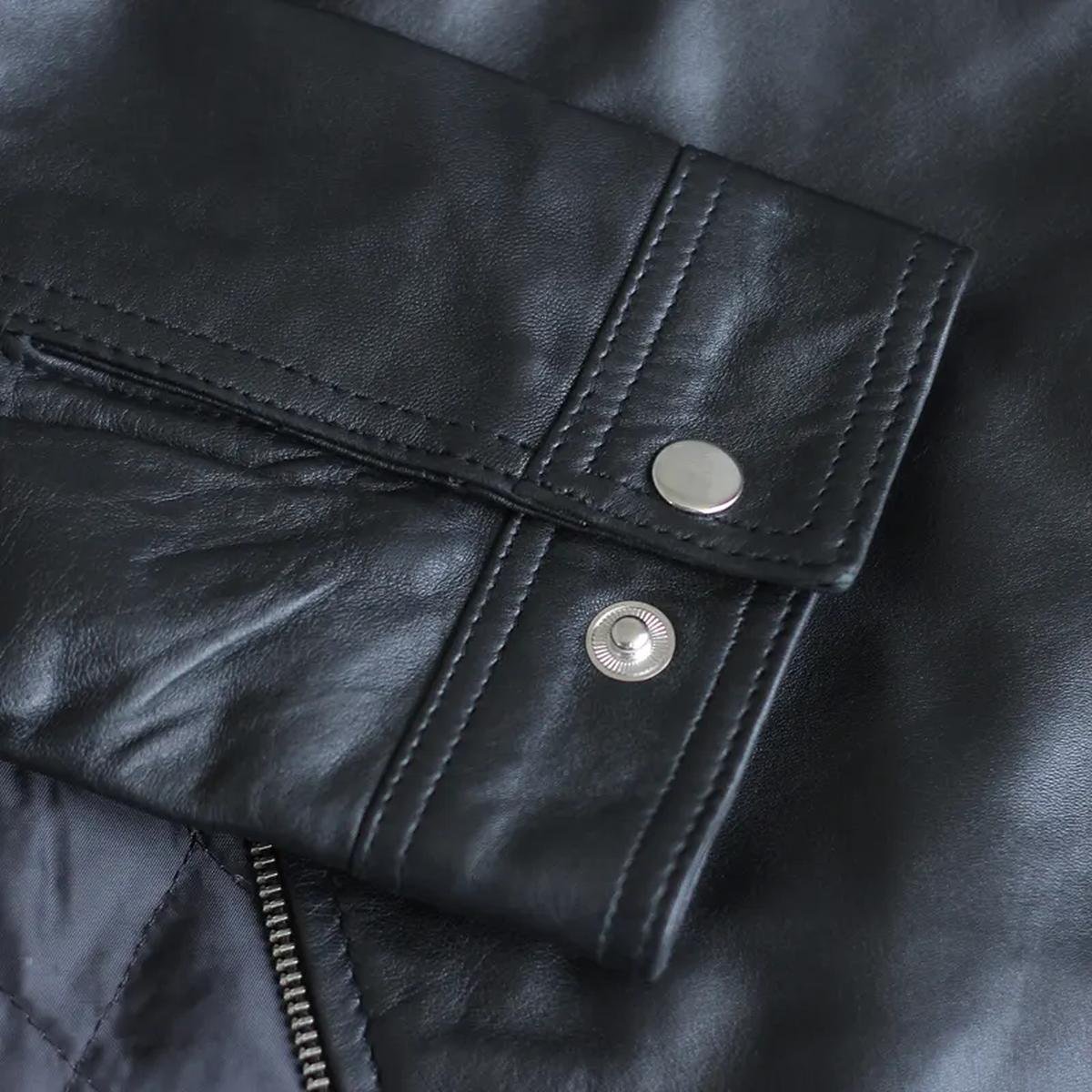 Mens-Cafe-Racer-Black-Motorcycle-Vintage-Real-Biker-Leather-Jacket-.jpeg Giacca in pelle da motociclista vintage retrò da uomo