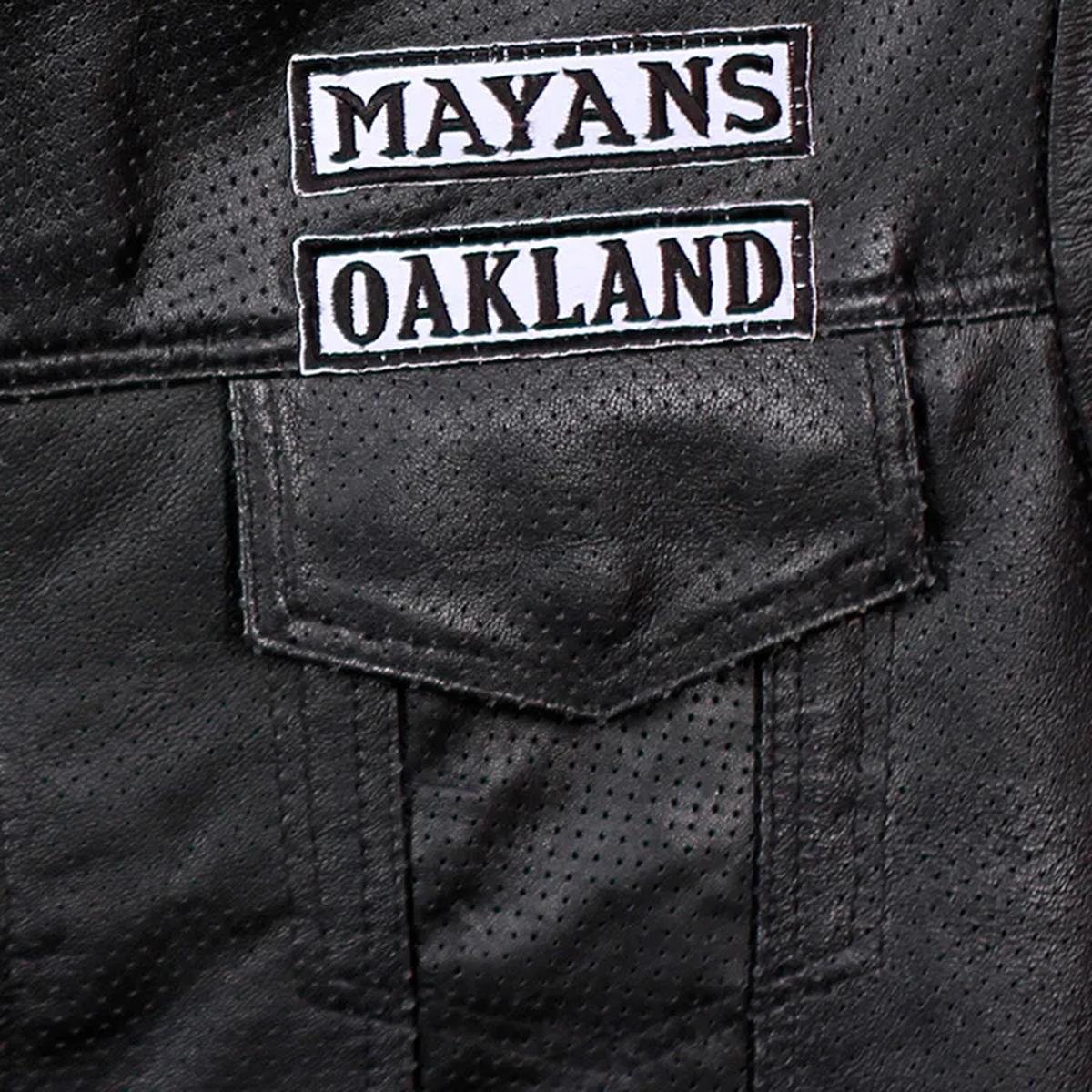 Mens-JD-Pardo-Mayans-MC-Southern-Cali-Ezekiel-Reyes-Biker-Black-Leather-Vest.jpeg Gilet in pelle di pecora nera da uomo