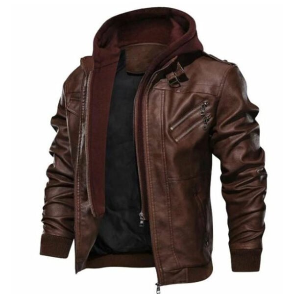 Mens-Vintage-Removable-Hooded-Biker-Leather-Jackets-Men-Bomber-Outwear-600x600-1.jpg Giubbotto bomber da motociclista con cappuccio rimovibile da uomo