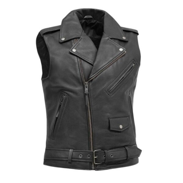 Mens-motorcycle-black-leather-vest-600x600-1.jpg Gilet in pelle da motociclista da uomo