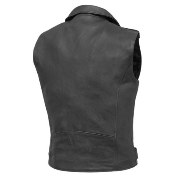 Mens-motorcycle-black-leather-vest-back-600x600-1.jpg Gilet in pelle da motociclista da uomo