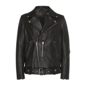 Giacca in pelle pulita Nate