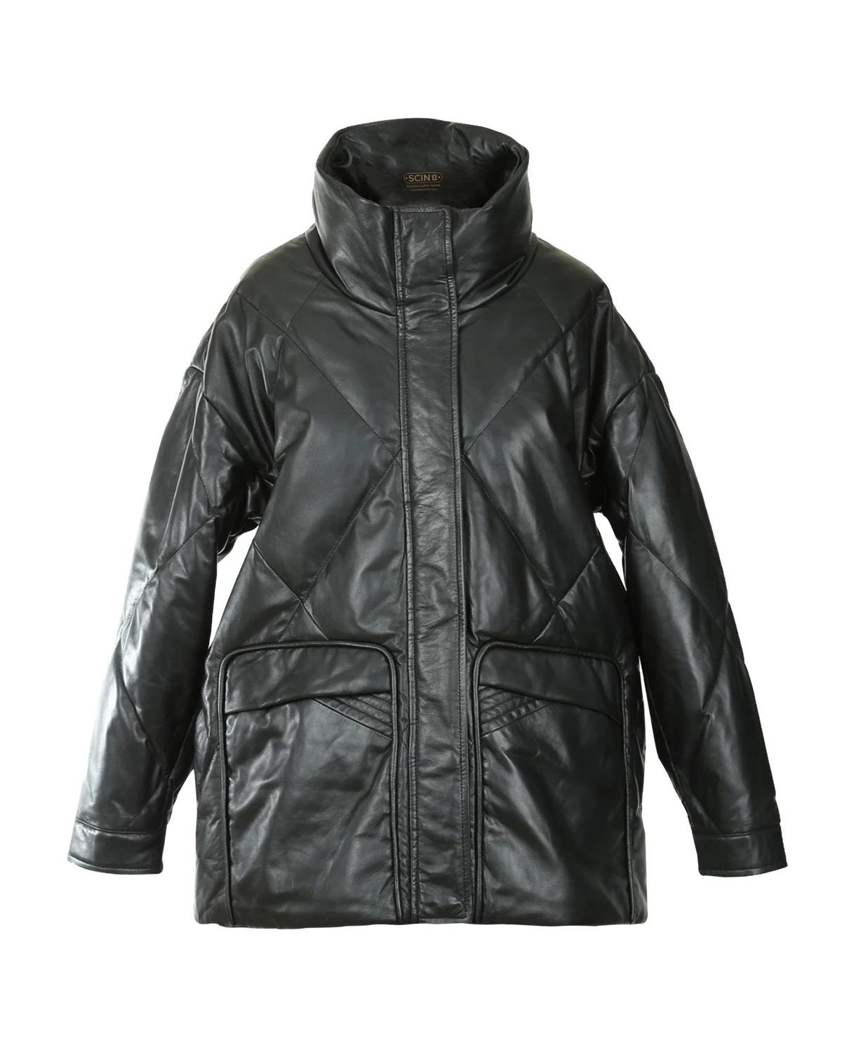 Olivia_Quilted_Puffer_Leather_Coat_60.jpeg Cappotto trapuntato in pelle di pecora Olivia da donna
