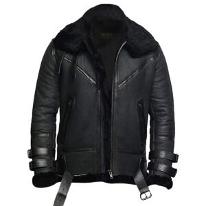 Giacca da aviatore in pelle da uomo B3 Bomber - RAF