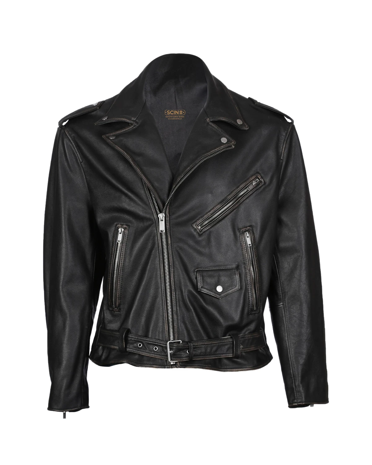 luca-belted-biker-leather-jacket.webp Giacca da motociclista in pelle di pecora con cintura da uomo