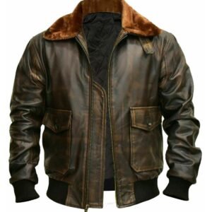 Giacca in pelle da uomo G1 Aviator A2 Bomber