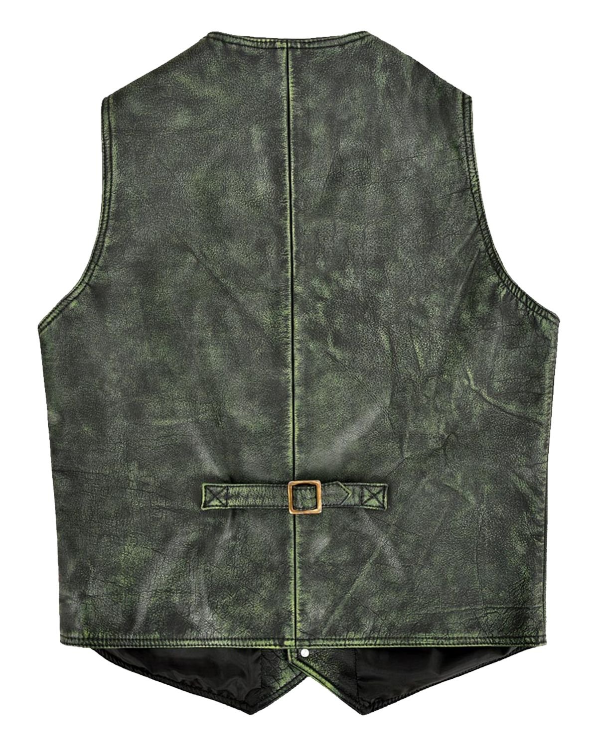 scin-13167-distressedgreen-back.jpg Gilet in pelle invecchiata Lester
