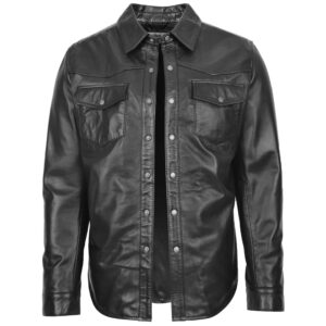 BUNERI Oliver - Giacca in Vera Pelle Stile Trucker Uomo