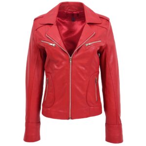 BUNERI Biker Pelle Kim Rossa Aderente
