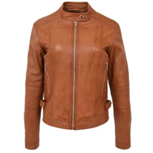 BUNERI Biker Ruby Cuoio in Vera Pelle